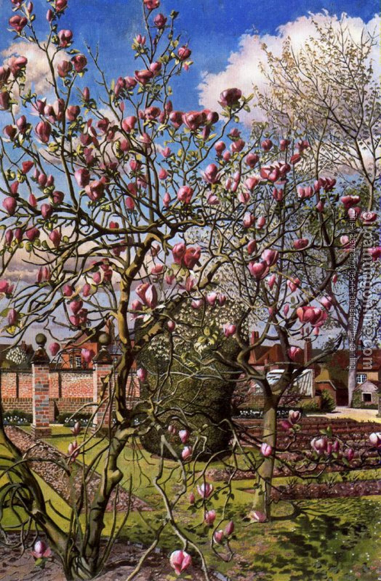 Stanley Spencer - Landscape with Magnolia, Odney Club